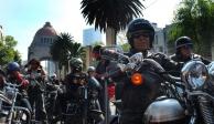 Usuarios de motocicletas en la Ciudad de México.