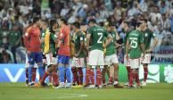 Futbolistas de la Selección Mexicana, después de su derrota contra Argentina en la segunda jornada de la Copa del Mundo Qatar 2022.
