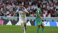 Harry Kane celebra su gol ante Senegal en la Copa del Mundo Qatar 2022