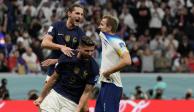 Harry Kane se lamenta después de su penalti fallado en el duelo de cuartos de final de Qatar 2022 entre Inglaterra y Francia.