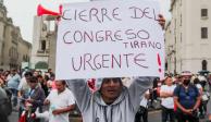 En Perú, los manifestantes piden, entre otras acciones, efectuar la disolución del Congreso solicitada por Castillo.