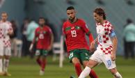 Una acción del Croacia vs Marruecos, partido por el tercer lugar del Mundial Qatar 2022.