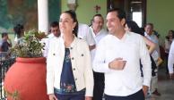 En la imagen, de izquierda a derecha: La jefa de Gobierno de la CDMX, Claudia Sheinbaum y Mauricio Vila, gobernador de Yucatán.