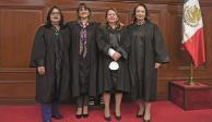 Ministras de la Suprema Corte de Justicia celebran que Norma Lucía Piña Hernández sea la nueva presidenta de la Corte