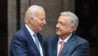 Los presidentes de Estados Unidos y México, Joe Biden y AMLO, respectivamente.