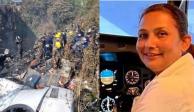 La copiloto del avión accidentado en Nepal había perdido a su esposo 16 años antes en otro accidente aéreo de la misma aerolínea