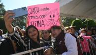 La precandidata única de Morena a la gubernatura del Estado de México, Delfina Gómez Álvarez, afirma que la unidad es la clave para que a los "deshonestos" se les acabe su tiempo al frente de la entidad