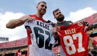 Jason y Travis Kelce son los primeros hermanos rivales en la historia de un Super Bowl de la NFL