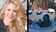Shakira recibe un pastel con la foto de Piqué por su cumpleaños; así reaccionó (FOTOS)