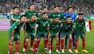 Futbolistas de la Selección Mexicana antes de uno de sus partidos en el Mundial de Qatar 2022.
