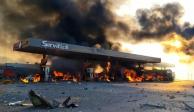 Explota pipa en gasolinera de Tula, Hidalgo