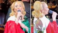 Adele se envuelve con la bandera de México en un concierto de Las Vegas (VIDEO)