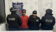 Daniel Andrés "N" y Brian Eduardo "N", detenidos por autoridades estatales y federales.