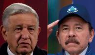 Andrés Manuel López Obrador, Presidente de México (izq.) y su homólogo nicaragüense, Daniel Ortega (der.).