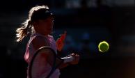 La estadounidense Caty McNally durante su partido contra su compatriota Katie Volynets en el WTA 250 Mérida Open AKRON.