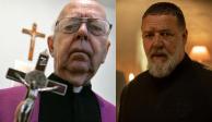 Gabriele Amorth (izq.), sacerdote italiano, será interpretado por Russell Crowe (der.) en 'El exorcista del papa'.