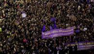 Día Internacional de la Mujer, conmemorado en una marcha en Madrid, España.