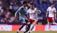 Una acción del Puebla vs Chivas, duelo de la Jornada 11 del Clausura 2023 de la Liga MX.