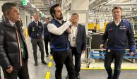 Ricardo Gallardo, gobernador de SLP, visitó la planta más grande de BMW.