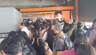 Línea 7 del Metro CDMX presentó aglomeraciones y retrasos este lunes.