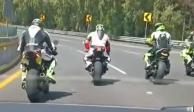 Guardia Nacional espanta a motociclistas en la México-Cuernavaca; practicaban piruetas que ponen en peligro a los conductores