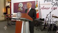 Andrés Manuel López Obrador este miércoles 10 de mayo, en Palacio Nacional.