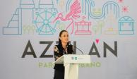 Claudia Sheinbaum, Jefa de Gobierno de la Ciudad de México (foto, archivo) anunció fecha de apertura de Parque Aztlán.
