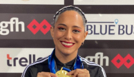 Jessica Sobrino ganó dos oros en la Copa del Mundo de natación artística.