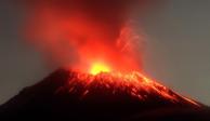 El volcán Popocatépetl continuó con intensa actividad la madrugada de este martes. El semáforo de Alerta Volcánica subió a Amarillo Fase 3 desde el día de ayer.