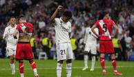 Rodrygo celebra un gol en el partido entre Real Madrid y Rayo Vallecano en LaLiga de España