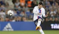 Lionel Messi en el partido en done el PSG se coronó campeón de Francia.