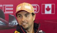 Checo Pérez F1 en una conferencia de prensa en el Gran Premio de Canadá de F1