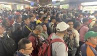 Metro CDMX inició la jornada con reportes de aglomeraciones y retrasos en rutas como la Línea 9, en foto.
