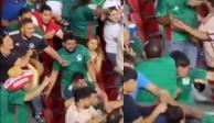 Un sujeto apuñaló a un aficionado en el partido entre México y Qatar de la Copa Oro 2023.