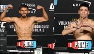Yair Rodríguez y Brandon Moreno cumplen con la báscula para UFC 290