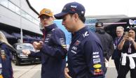 Checo Pérez y Red Bull en el paddock antes del Gran Premio de Gran Bretaña de Fórmula 1, el pasado 9 de julio.