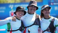 Aída Román, Alejandra Valencia y Ángela Ruiz  ganaron la medalla de bronce en la modalidad por equipos en el Mundial de Tiro