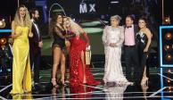 Wendy Guevara (centro, rojo) fue la ganadora de 'La casa de los famosos México'.