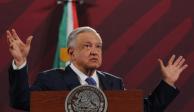 Andrés Manuel López Obrador, presidente de México, ofrece su conferencia de prensa este jueves 8 de febrero del 2024, desde Palacio Nacional, en CDMX.
