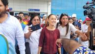 '¡Es Claudia!': Así reciben a Sheinbaum en Veracruz en su último día de recorridos por el país