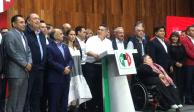 Alito Moreno destaca cualidades de Beatriz Paredes; anunció a la candidata presidencial del Frente Amplio por México.&nbsp;