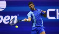 Novak Djokovic durante su duelo contra Laslo Djere en la tercera ronda del US Open.