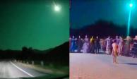 Meteorito cae en Turquía e ilumina todo de verde a su paso.