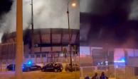Aficionados del Foggia quemaron una parte del Stadio Erasmo Iacovone.