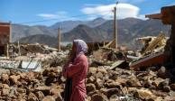 Ruinas en Talat N'yaaqoub por el sismo magnitud 6.8 que azotó Marruecos.