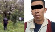 Policías detuvieron a un sujeto que es señalado como presunto responsable del feminicidio de una adolescente en Naucalpan,