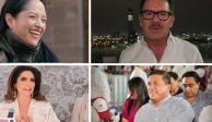Aspirantes a coordinar la defensa de la 4T en Puebla:&nbsp;Lizeth Sánchez, Ignacio Mier,&nbsp;Olivia Salomón y Julio Huerta