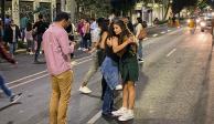 Personas en la calle tras el sismo magnitud 6.0 en la CDMX el 06 de octubre de 2023