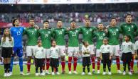 Futbolistas de la Selección Mexicana previo a un partido.