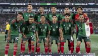 Jugadores de la Selección Mexicana antes del duelo ante Ghana.